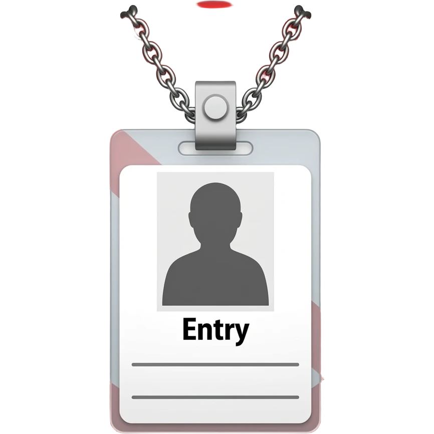 No Entry Sign/Name Badge emoji