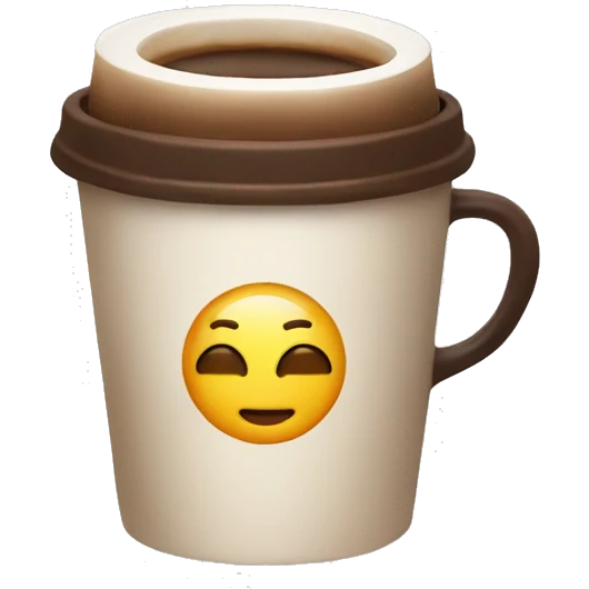 Aesthetic coffee emoji