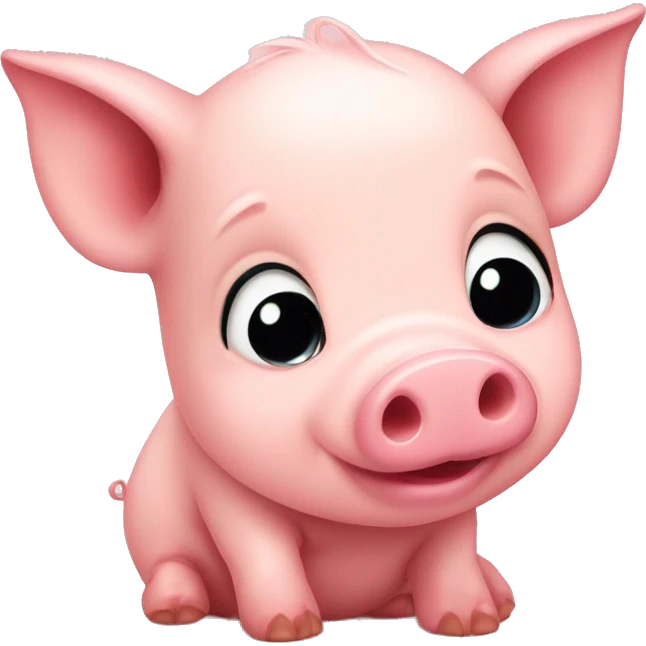 cute baby pig emoji