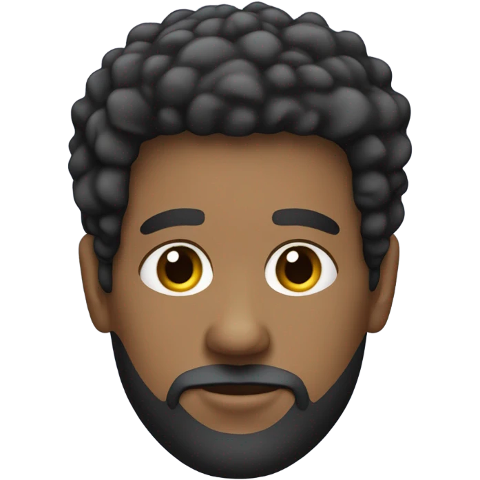 afro fade with a goate beard emoji