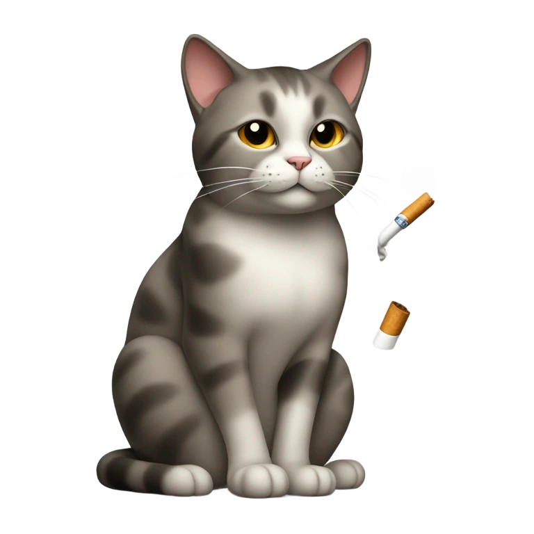 cat smoking  emoji