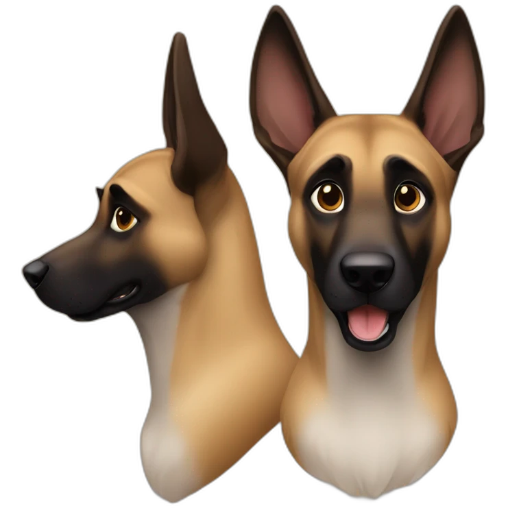 Malinois sur kangourou emoji
