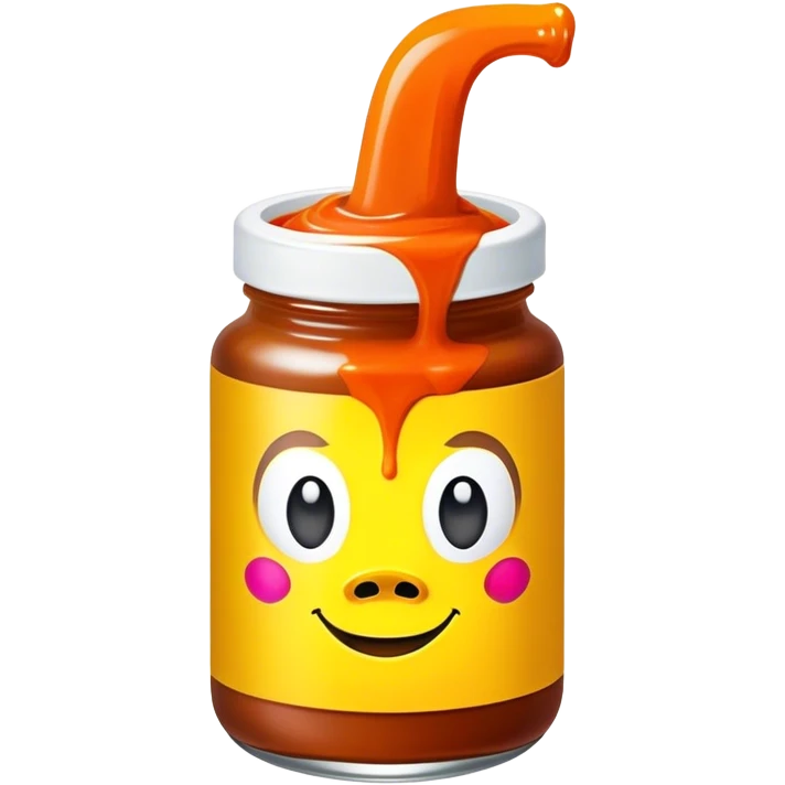 Psychedelic colored donkey sauce emoji