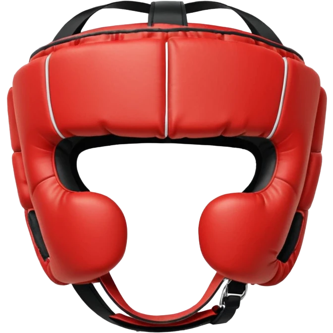 boxing headgear, with chin guard emoji