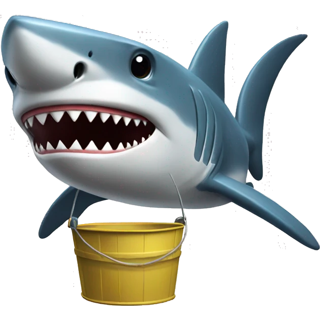 shark with bucket emoji