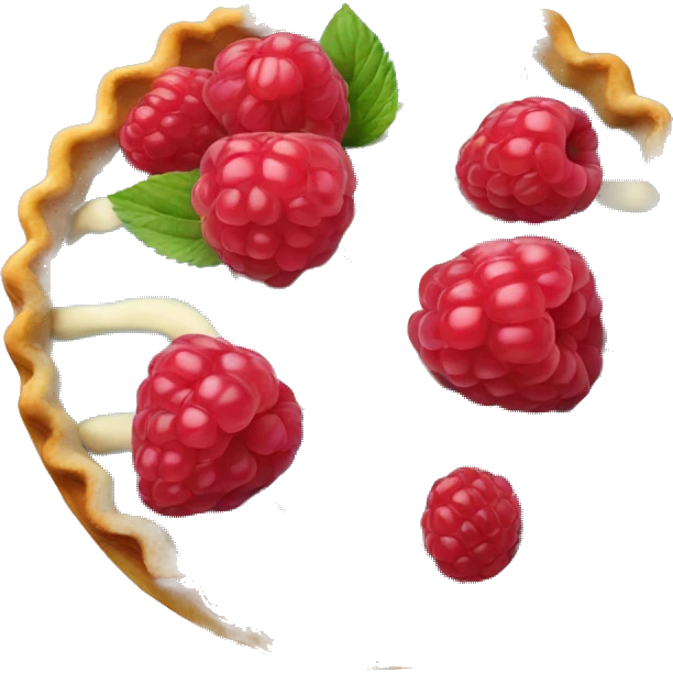 raspberry tart emoji