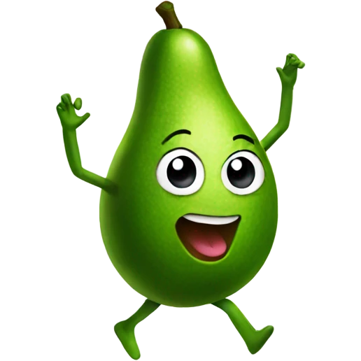 Dancing avocado  emoji