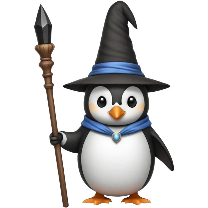 Penguin Wizard emoji