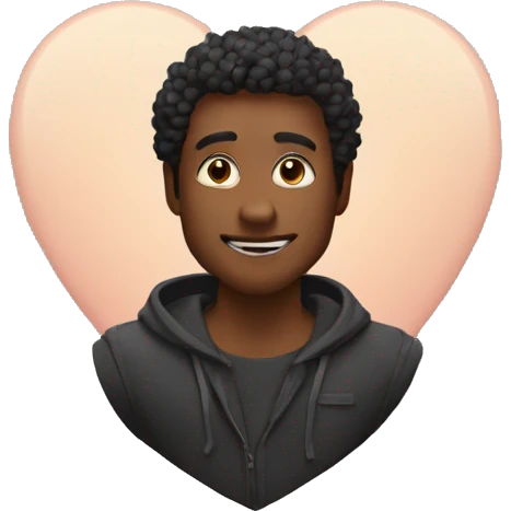 Corazon negro vendado emoji