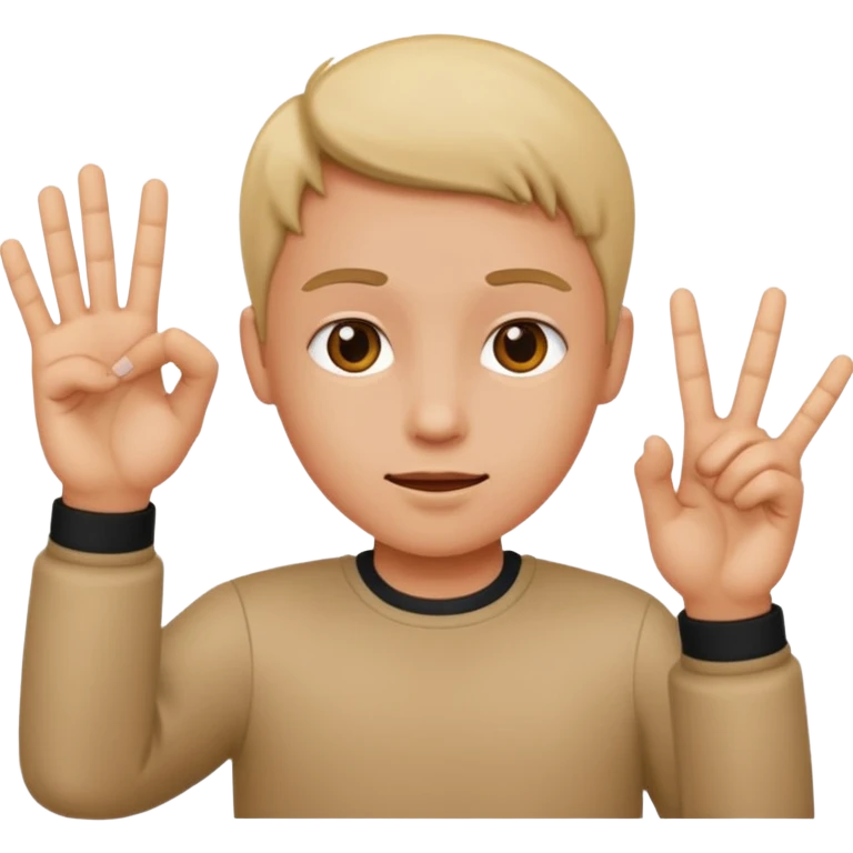 👌🏽🤟🏽 emoji