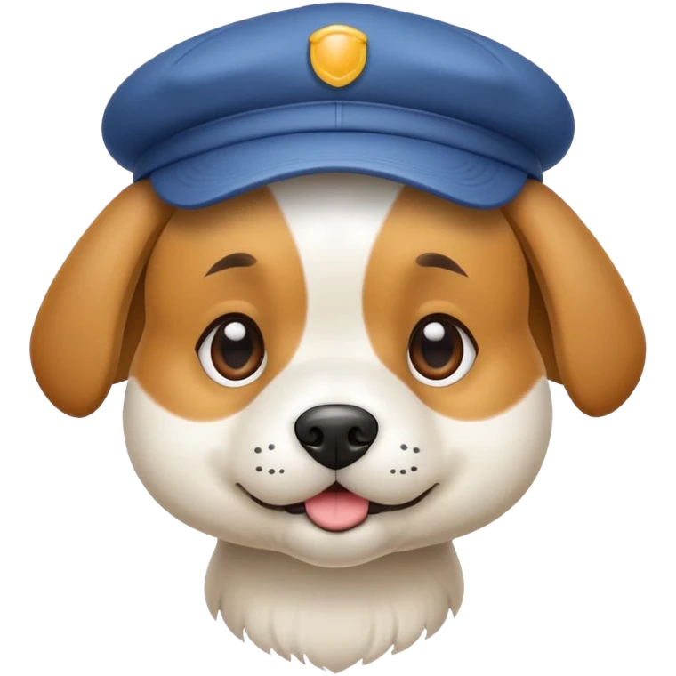 Perro con gorra emoji