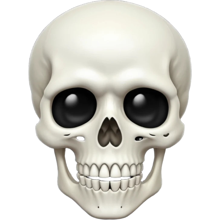 horror skeleton emoji