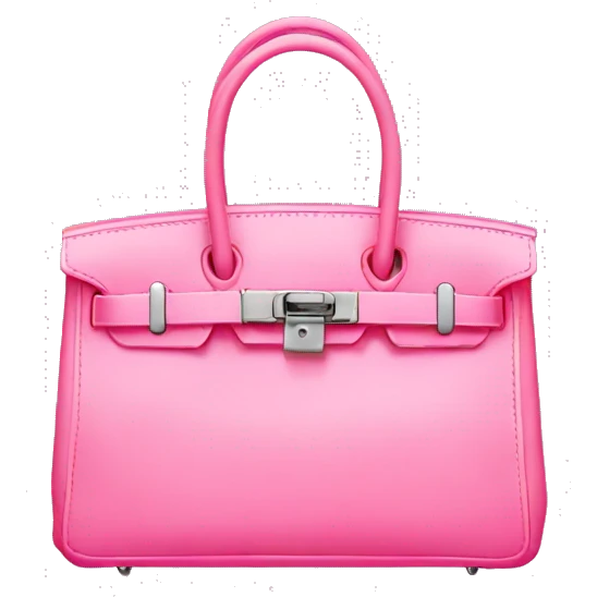 Birkin bag pink emoji