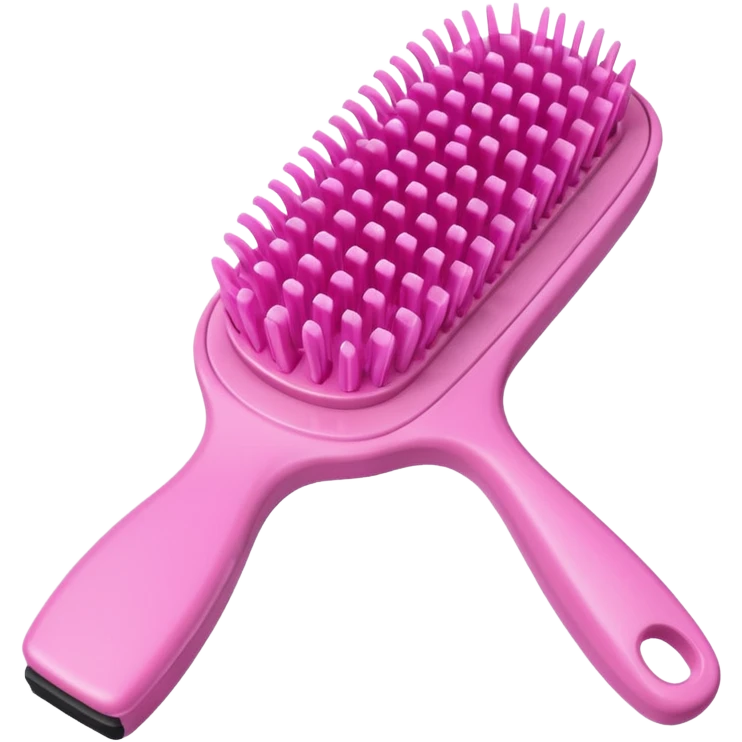 Cepillo de cabello rosa  emoji