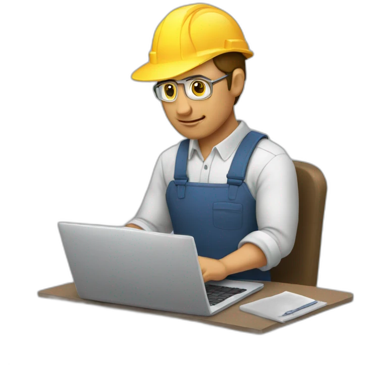 hombre trabajando en una laptop emoji