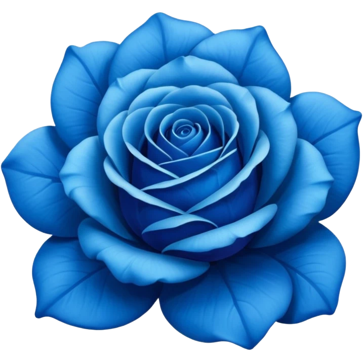 Blue rose emoji