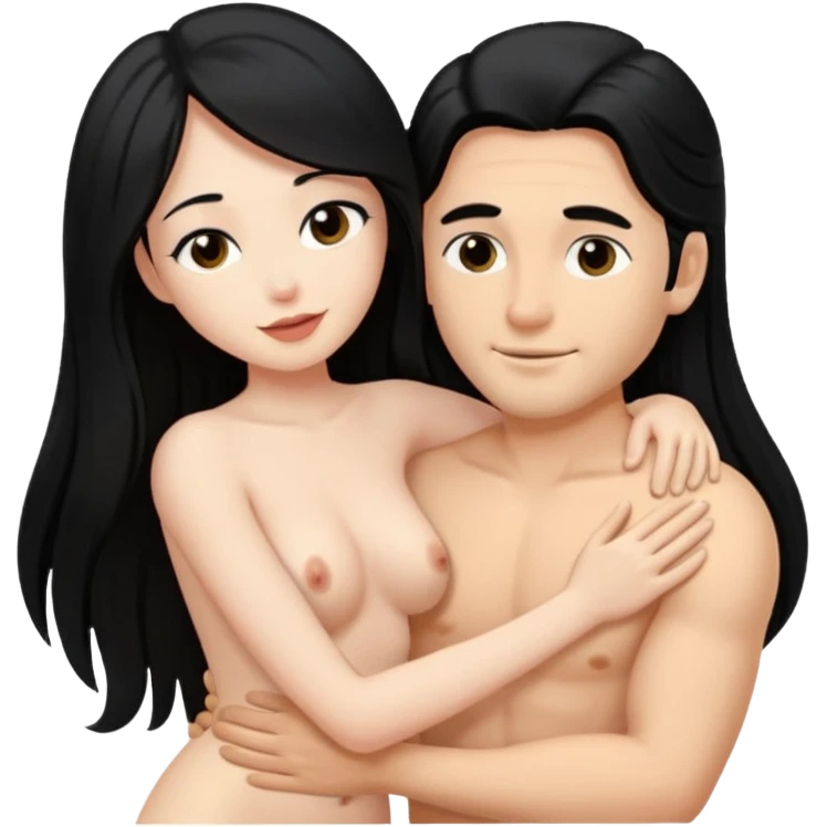 Sex positions doggy style man and black hair woman nude emoji