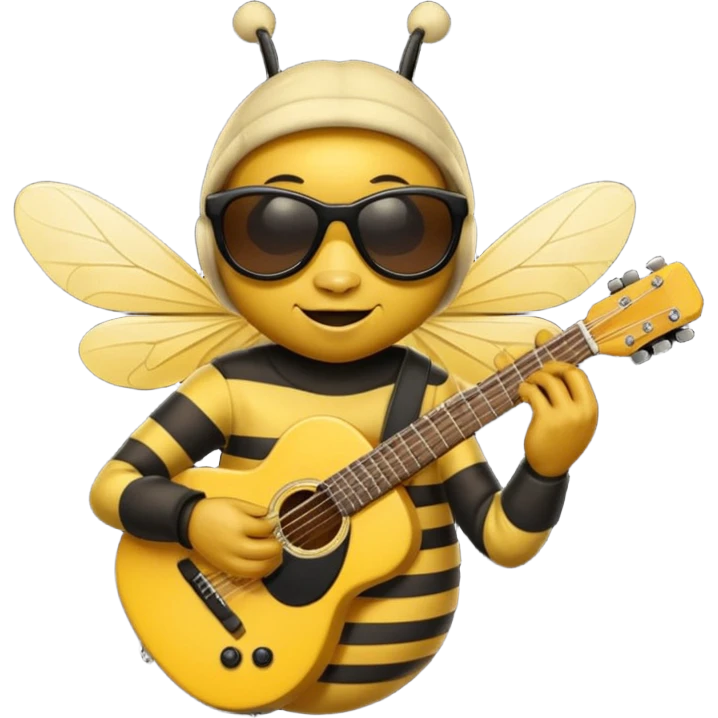 Musician Bee emoji