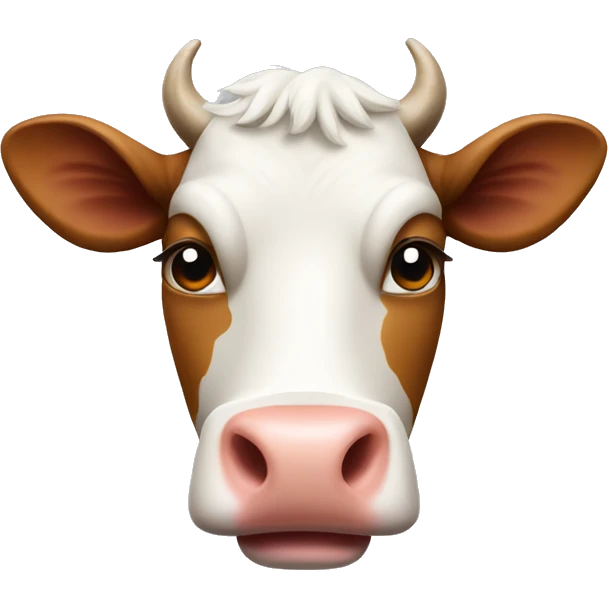 Cow wearing hofiert emoji