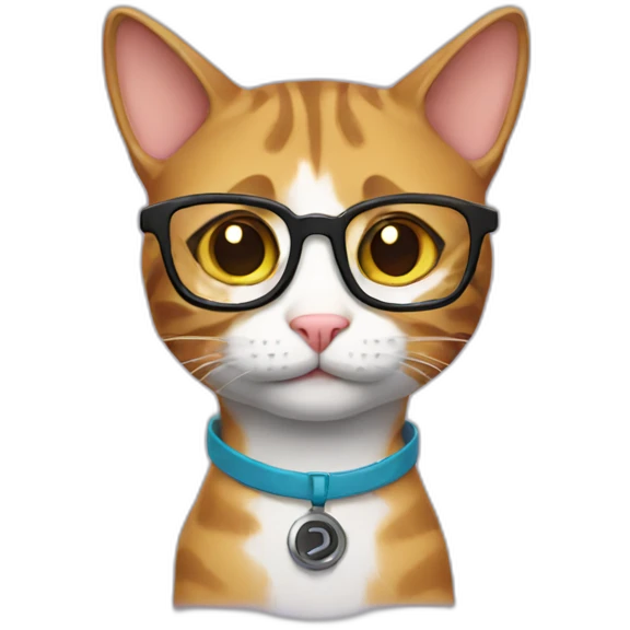 nerd cat emoji