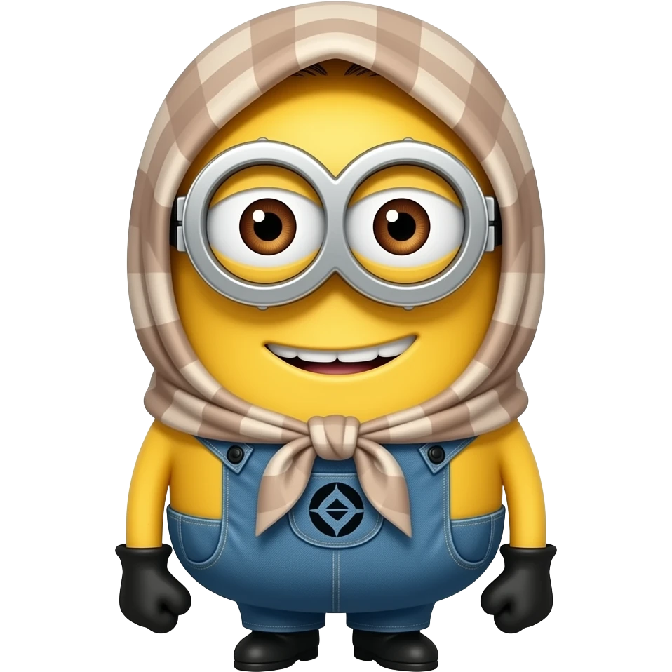 Minion hijab noir emoji