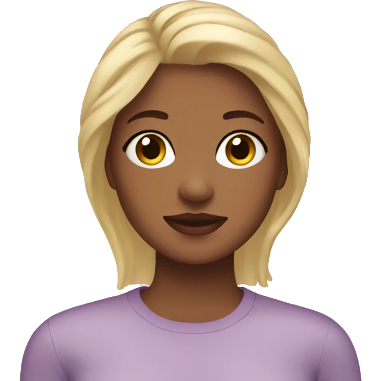 Blonde girl self care emoji