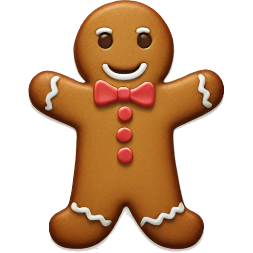 Gingerbread cookie emoji