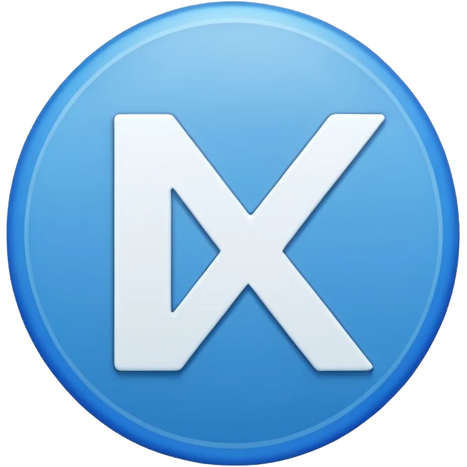 Mavi yuvarlak içinde beyaz tik emoji