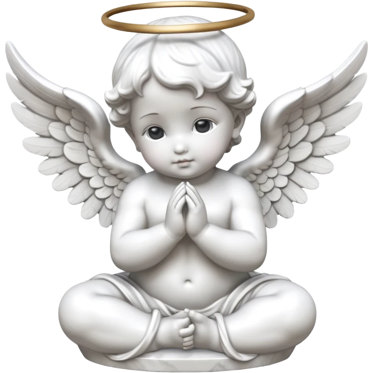 baby angel statue with wings  emoji