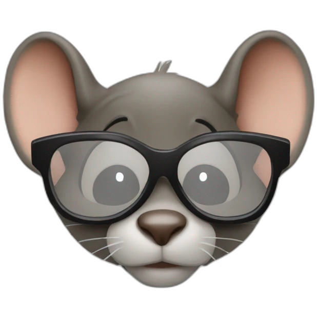 Three Blind Mice shrek avec lunettes noires emoji