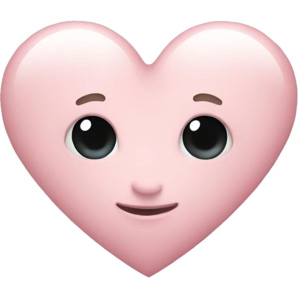 pale pink heart emoji