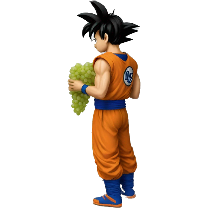 Goku taking grapes from the refrigerator emoji