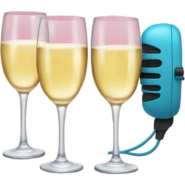 🥂🎧 emoji