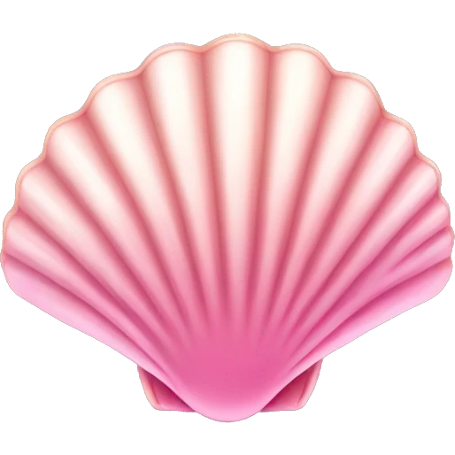 Pink sea shell emoji