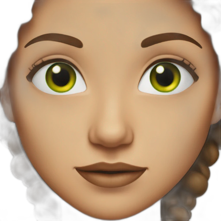 actress with green eyes and brown hair emoji
