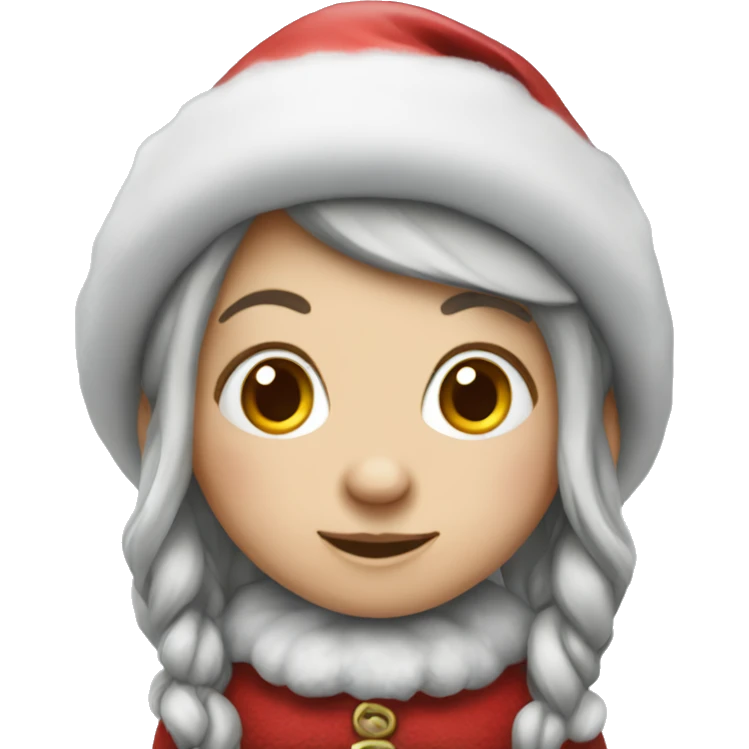 Christmas girl gnome emoji