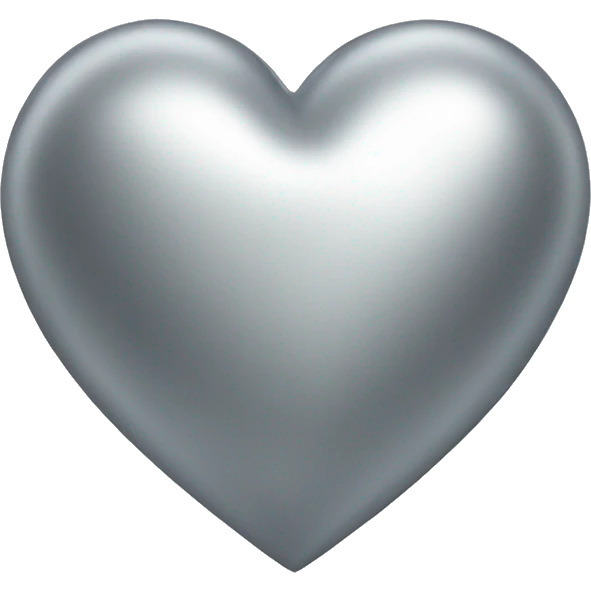 Silver heart emoji