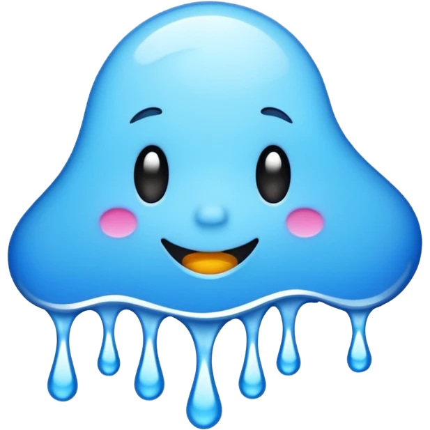 spell out the word "wavy" in a blue graffiti font emoji