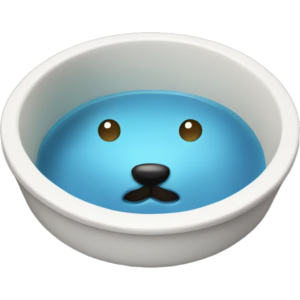Pet bowl water emoji