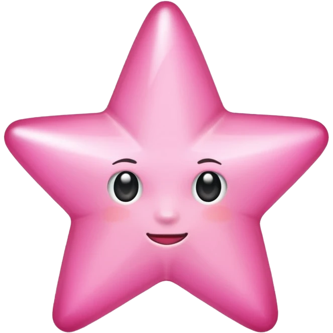 Pink star emoji