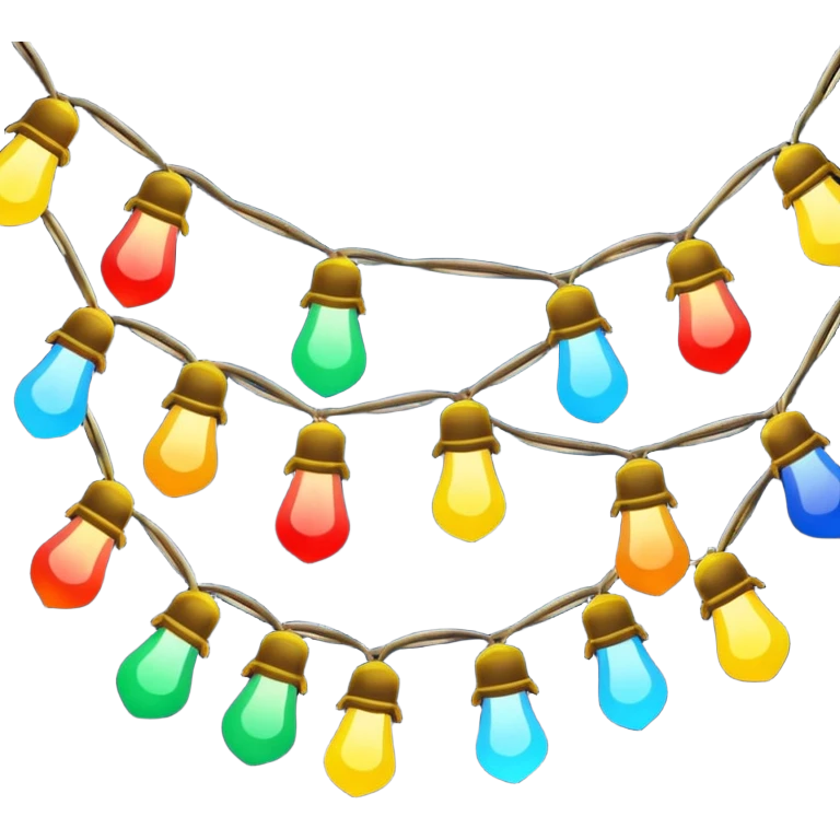 Christmas lights  emoji
