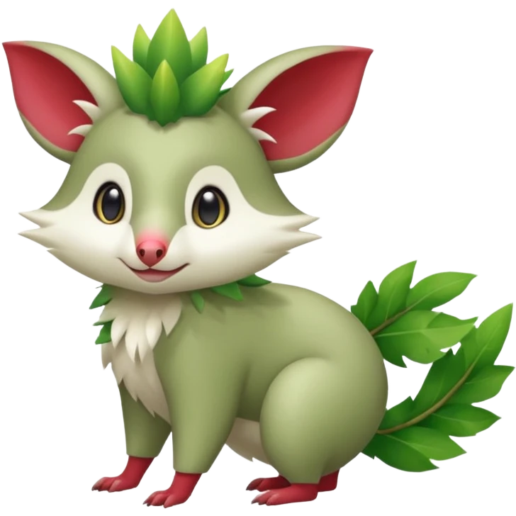 Virizion-Aurora-Possum-Amaura-Shaymin-hybrid-creature (full body) emoji