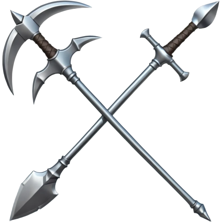  armor, halberd. negative : characters emoji