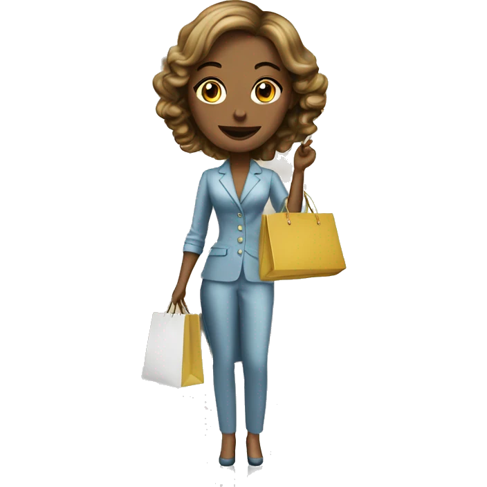 Female luxury retail with for sale sign  emoji