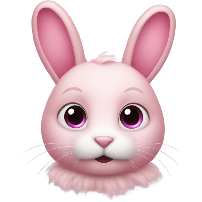 Pink rabbit emoji