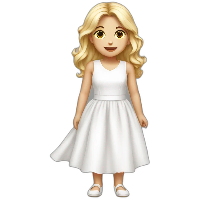 Red stained white dresses girl emoji