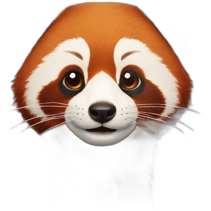 Red panda face emoji
