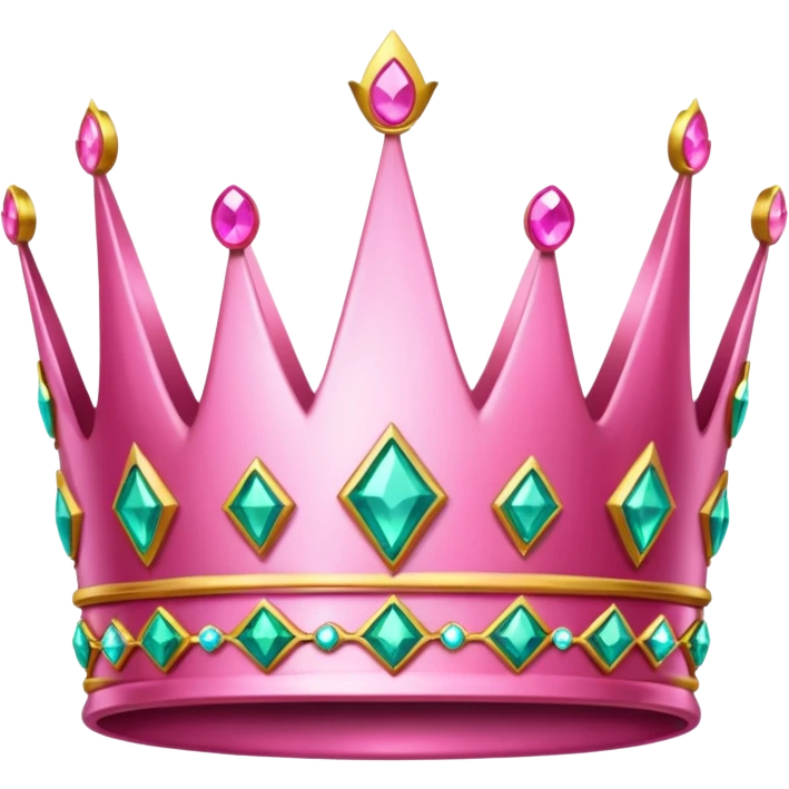 Crown little pink emoji