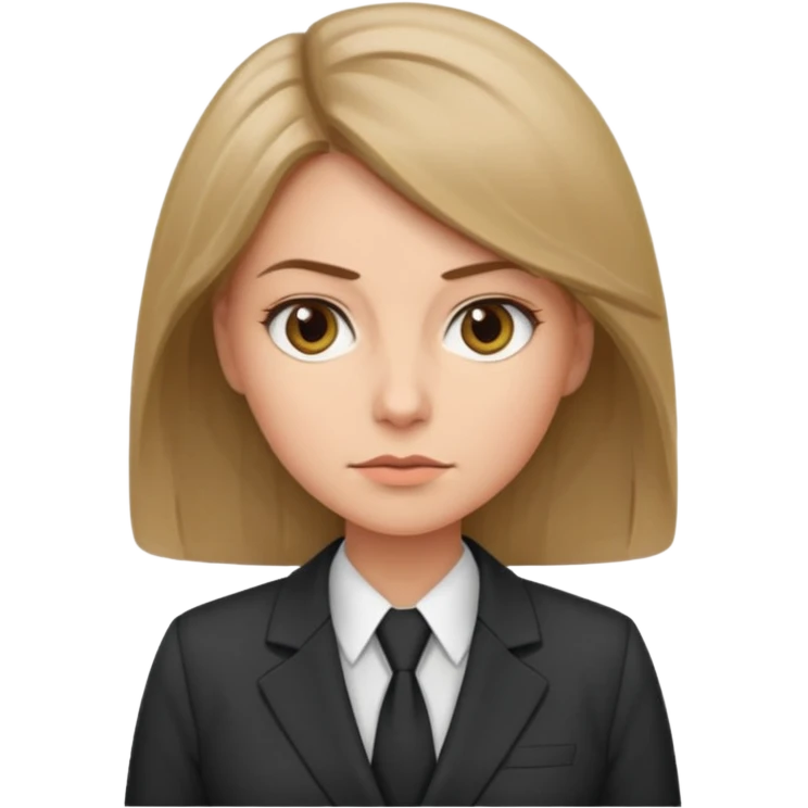 Девушка с темно русыми волосами которая начальник emoji