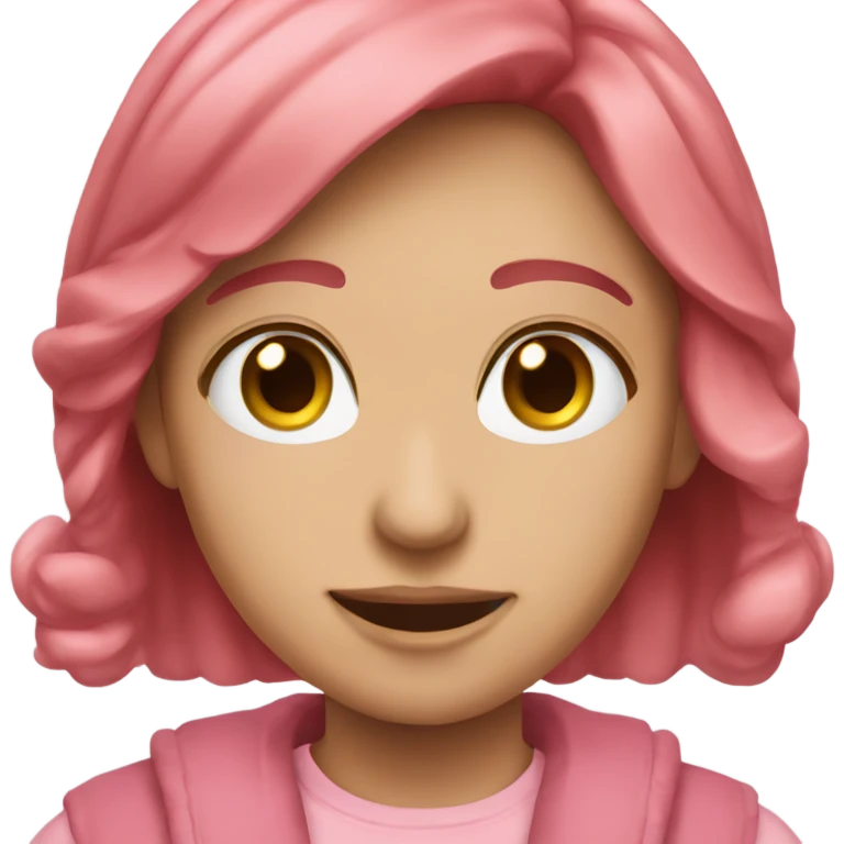 Розовое  emoji